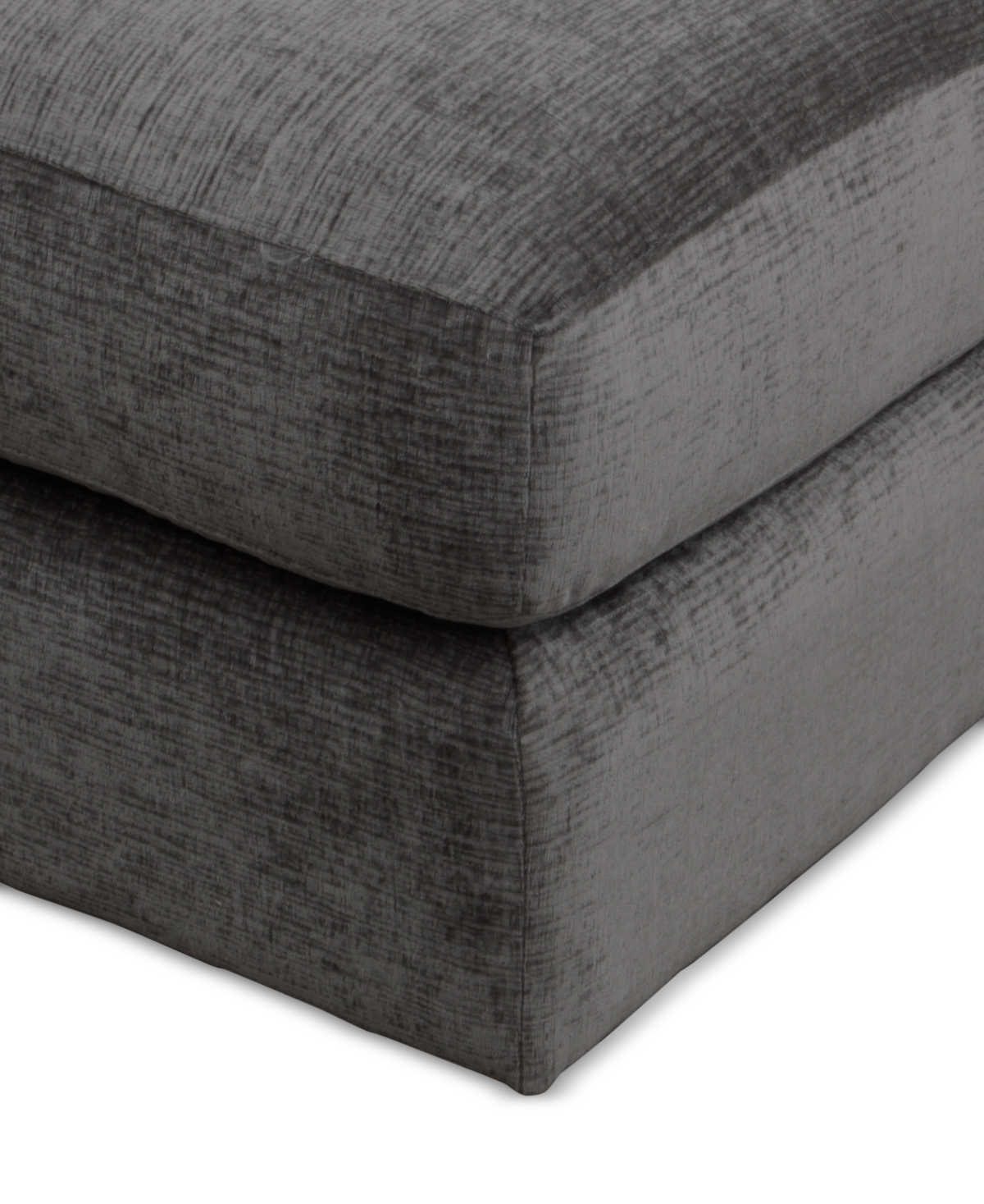 Macy's Merten Fabric Castered Ottoman, Exclusively At  In Truffle