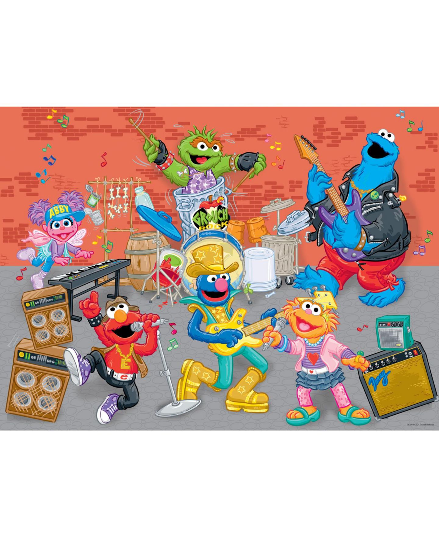 Детский пазл MasterPieces Puzzles Sesame Street - Rock Stars 48 Piece Jigsaw Puzzle — фото 3
