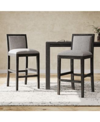  Set of 2   Upholstered   Modern Comfort   Bar Stools