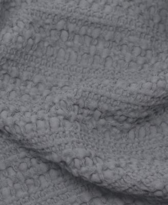 100% Cotton Reversible Honeycomb Waffle / Percale Duvet Cover Set