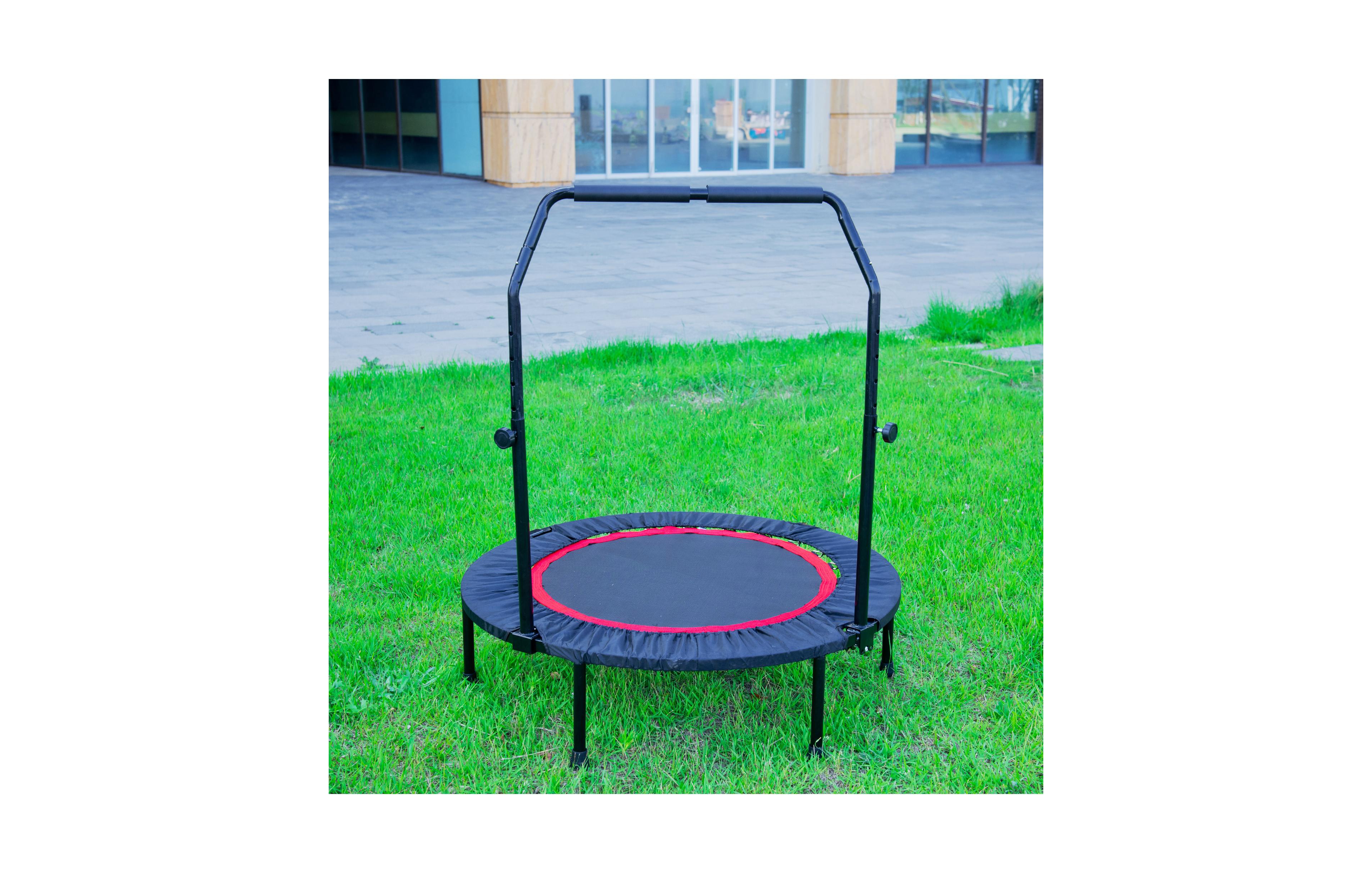 Lovmor 40 Inch Mini Exercise Trampoline Fitness Rebounder Trampoline with Safety Pad Max. Load 300LBS