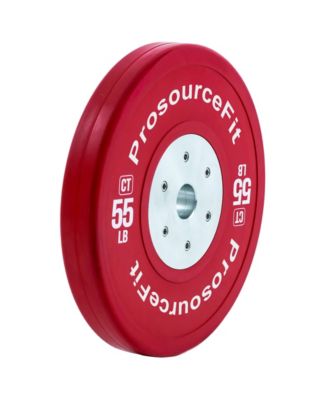 Color Training Bumper Plate 55 lb, Red