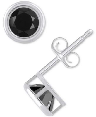 Lab-Created Opal Bezel Stud Earrings (1-1/5 ct. t.w.) Stud Earrings in 10k Gold (Also in Additional Gemstones)