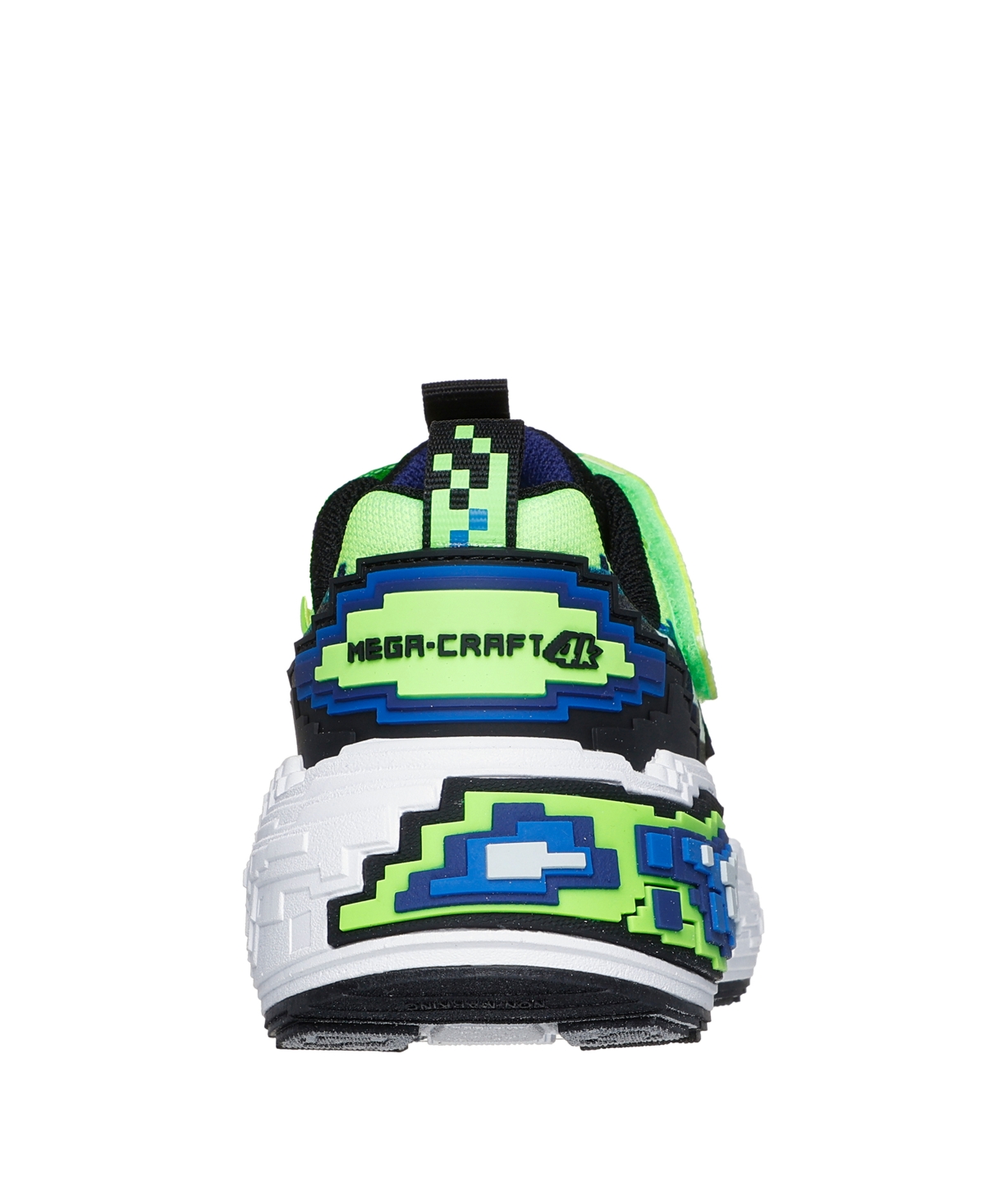 Skechers Little Kids Mega-craft 4k Fastening Strap Casual Sneakers From Finish Line In Lime