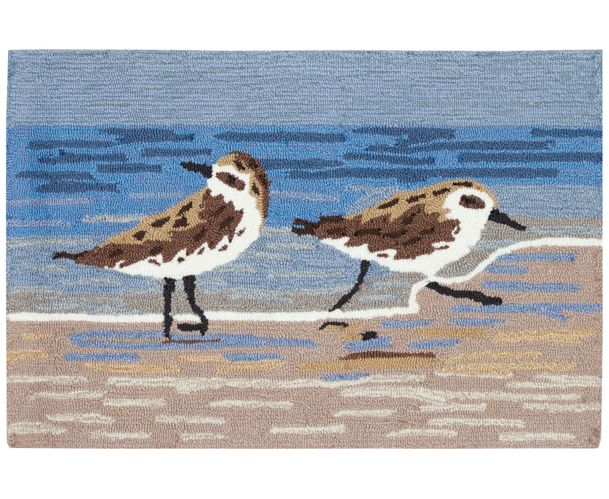 Liora Manne Frontporch Sandpipers 2'x3' Area Rug In Multi