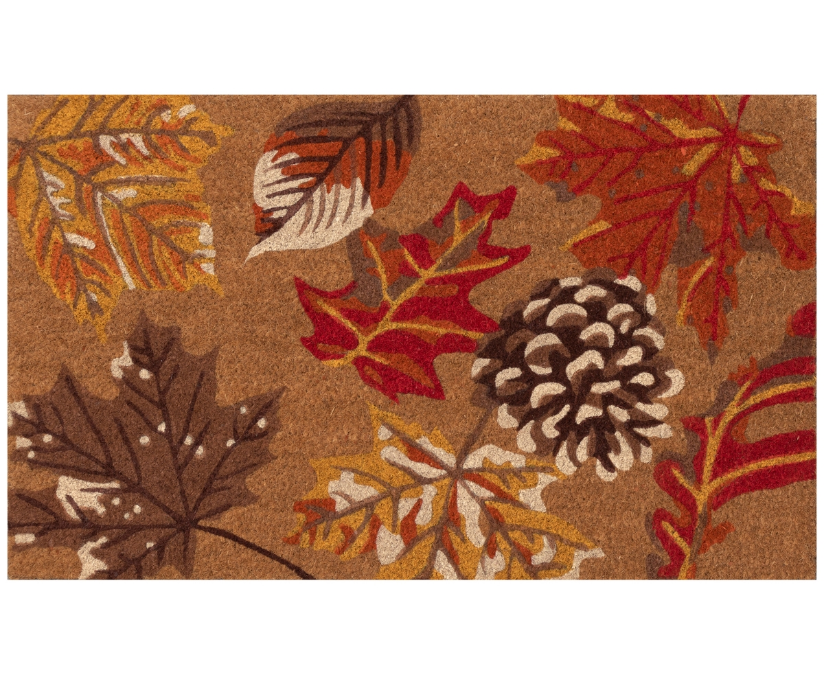 Liora Manne Natura Falling Leaves 1'6"x2'6" Area Rug In Tan