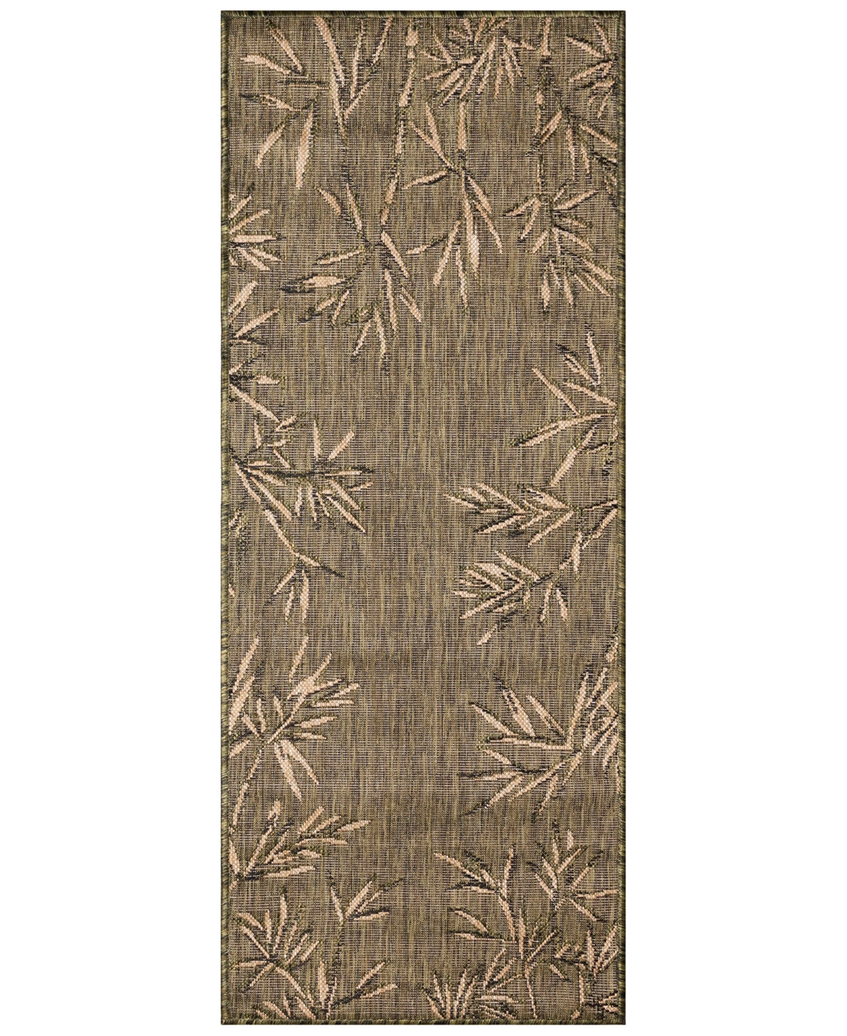 Liora Manne Carmel Border 1'11"x4'11" Runner Area Rug In Green