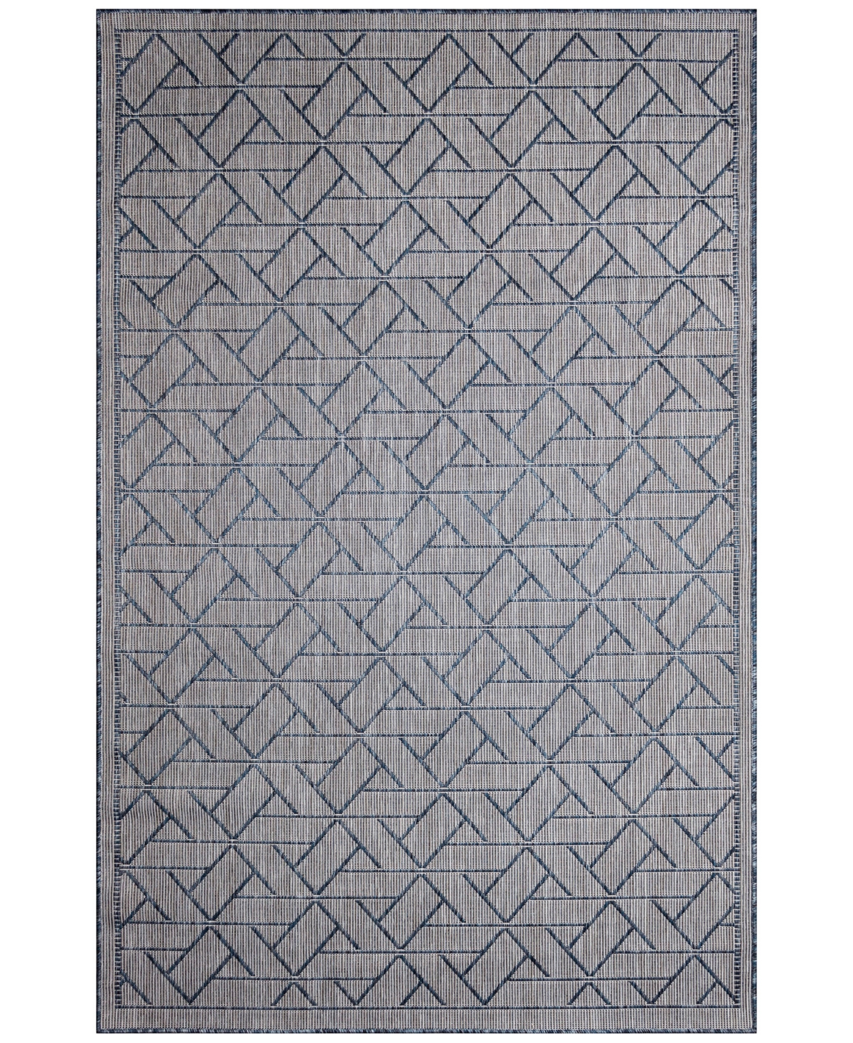 Liora Manne Carmel Pyramid 4'10"x7'6" Area Rug In Navy