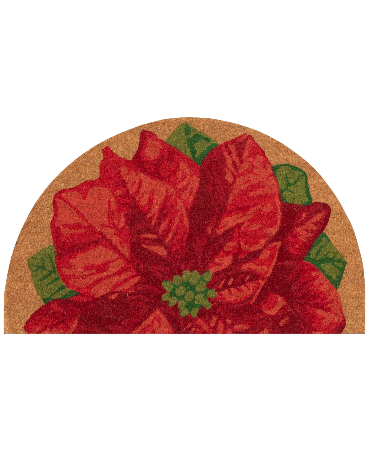 Liora Manne Natura Poinsettia 1'6"x2'6" Area Rug In Tan