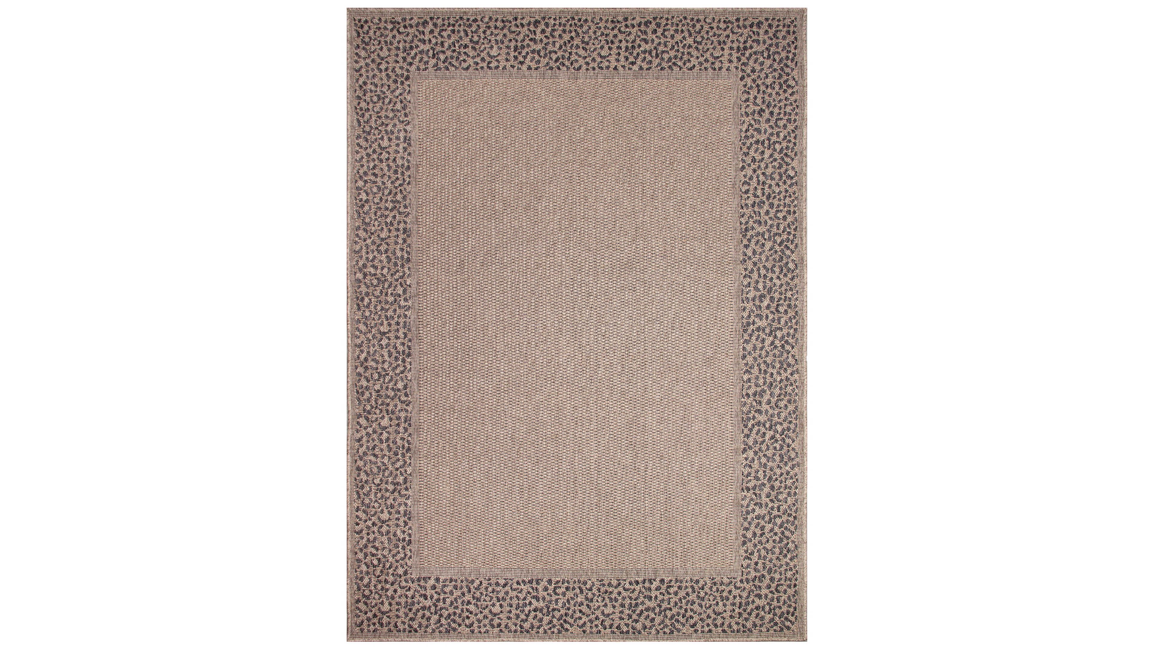Liora Manne' Monaco Leopard Border 6'6"x9'4" Area Rug
