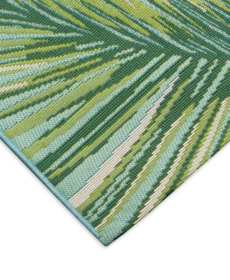 Marina Palm Border 3'3"x4'11" Area Rug