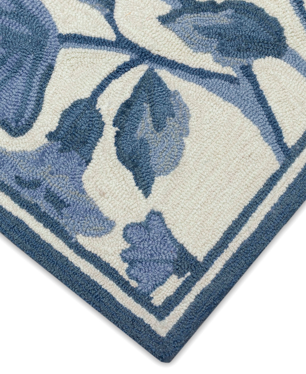 Liora Manne Capri Floral Vine Runner Area Rug, 2' X 5' In Blue