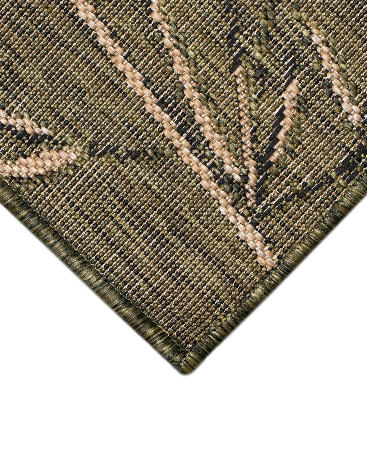 Liora Manne Carmel Border 7'10"x9'10" Area Rug In Green