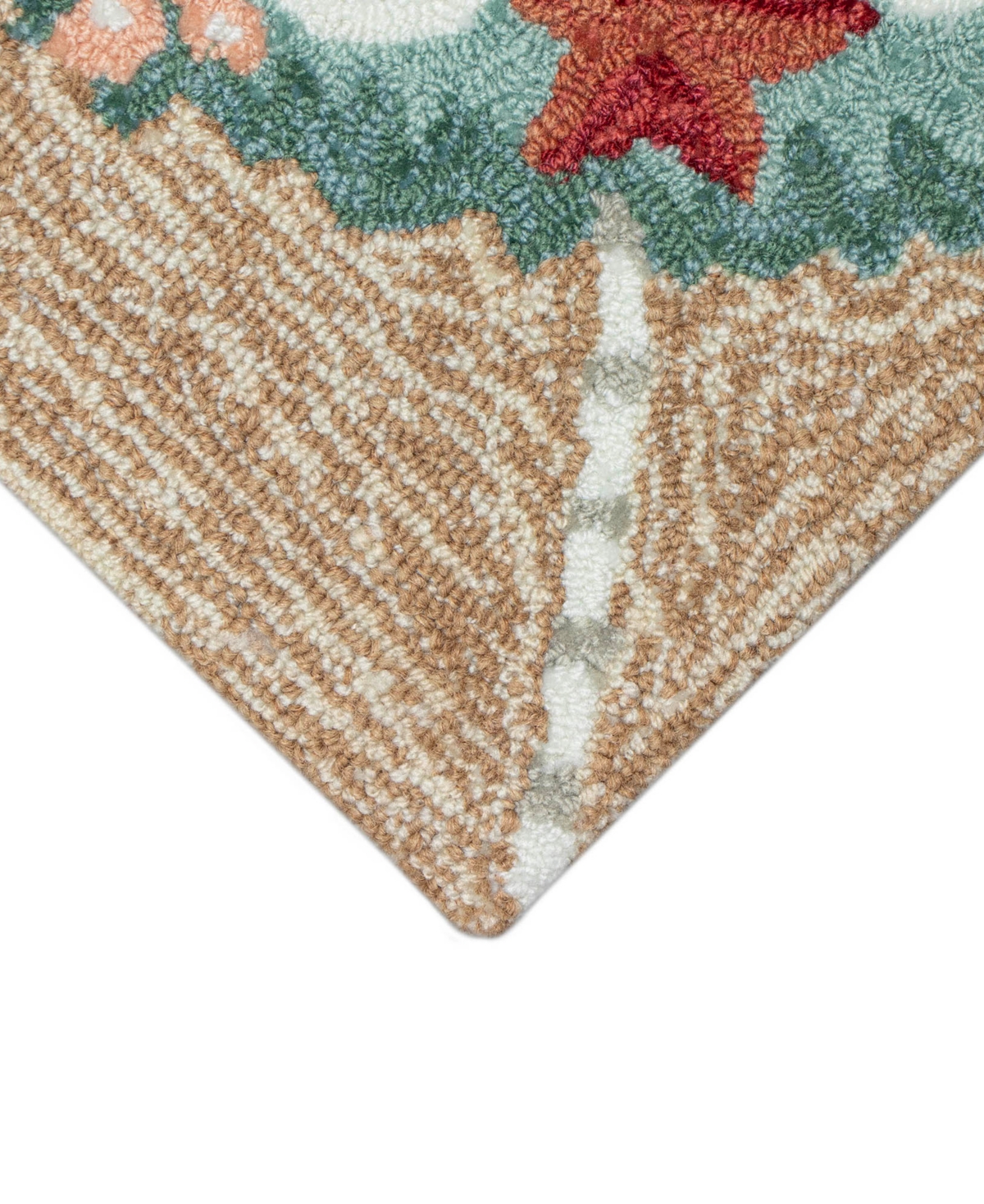 Liora Manne Frontporch Joyous Wreath 2'x3' Area Rug In Tan
