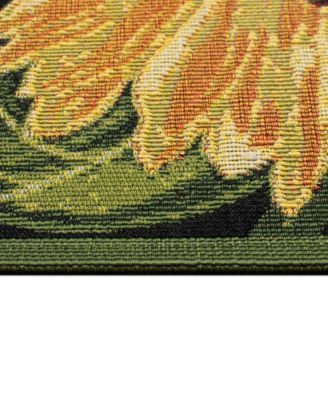 Esencia Sunflowers 1'11"x4'11" Runner Area Rug