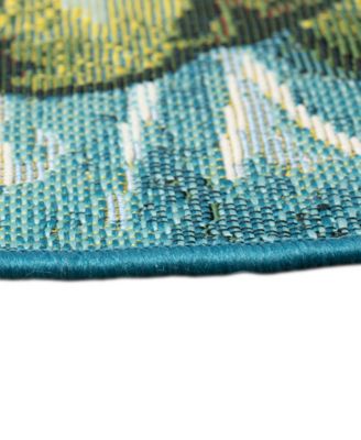 Esencia Frog and Lotus 2'1"x3'3" Novelty Area Rug