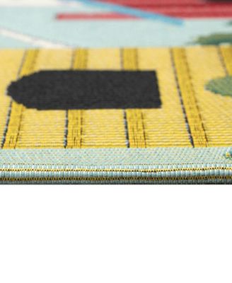 Liora Manne Esencia Bird Condos Rug Collection In Blue