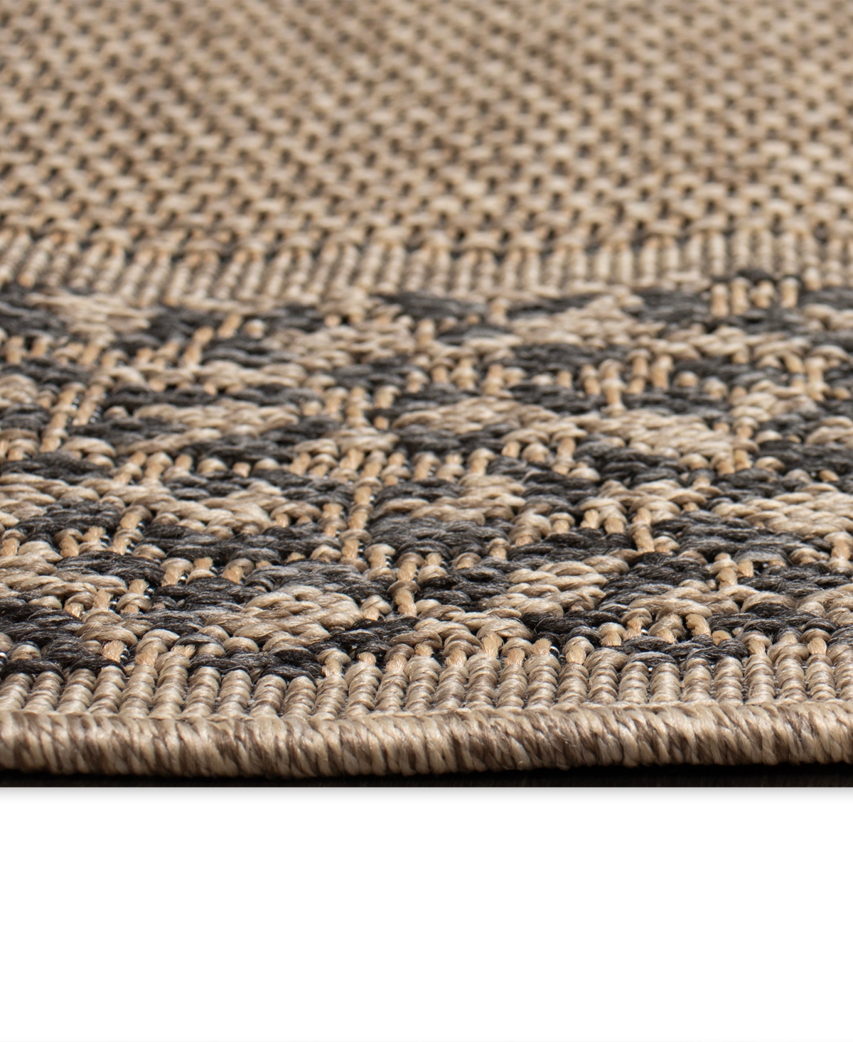 Liora Manne Monaco Leopard Border 5'3"x7'3" Area Rug In Taupe
