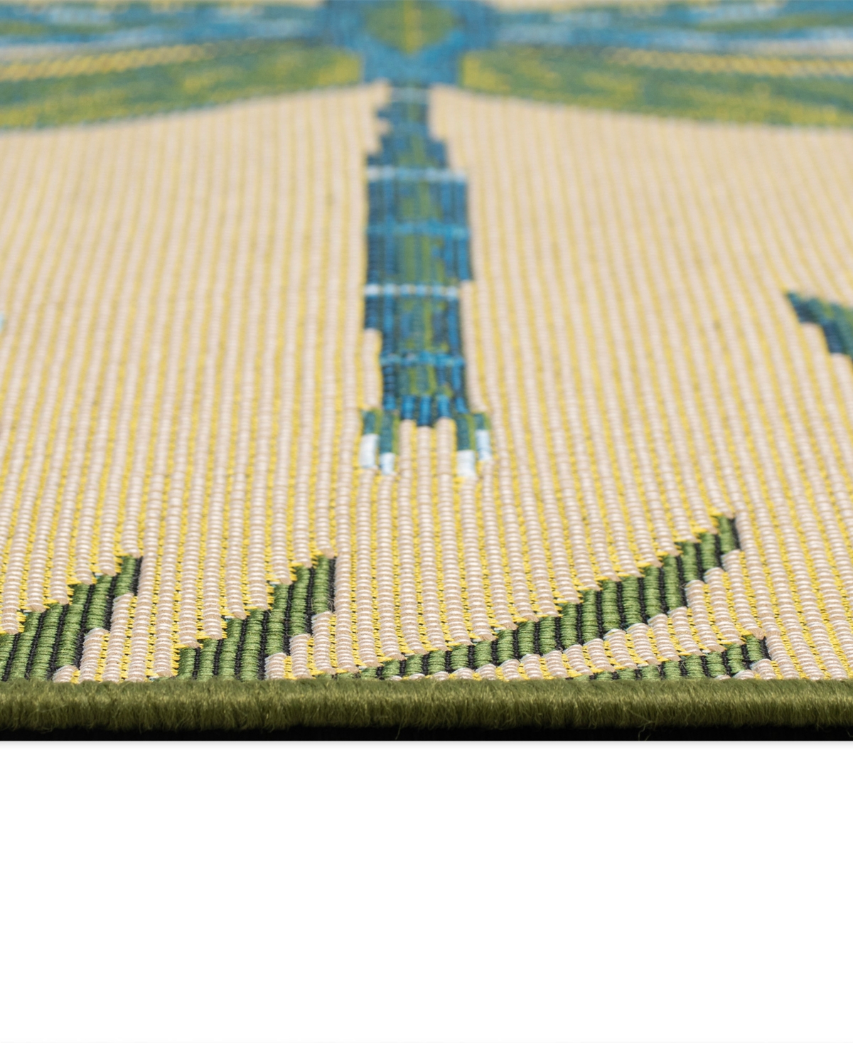 Liora Manne Esencia Floral Dragonfly 2'x2'10" Area Rug In Blue