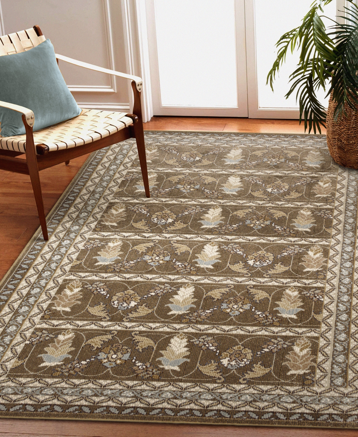 Liora Manne Ariana Sarai 3'3"x4'11" Area Rug In Coffee