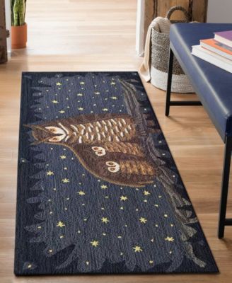 Frontporch Owl Family 2'x5' Runner Area Rug