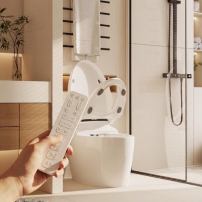 Smart Toilet With High end pulse flushing | Instant heating | Antibacterial seat ring | Wireless remote control | Vortex flushing