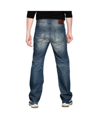 Men's Zipper Pocket Relaxed Bootcut Premium Denim Jean