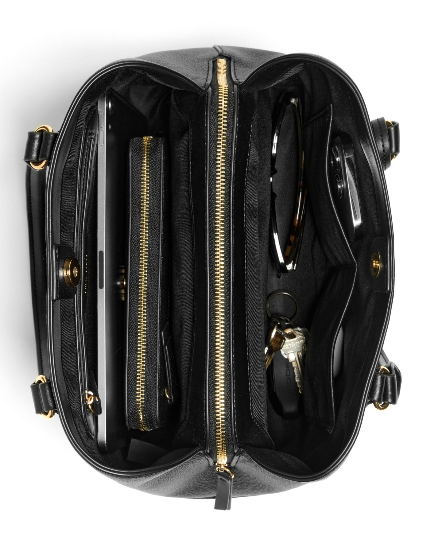 Женская сумка Nine West Brooklyn Jet Set Carryall, цвет: Чёрный — фото 5