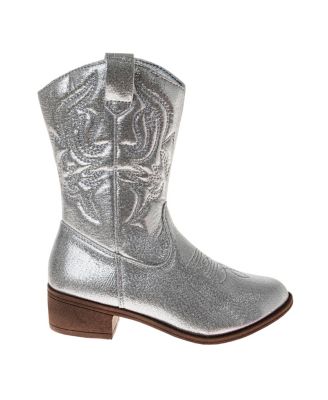 Little Kids and Big Kids Metallic Cowgirl Boots