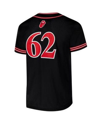 Men's Black Rolling Stones Baseball Fashion Jersey