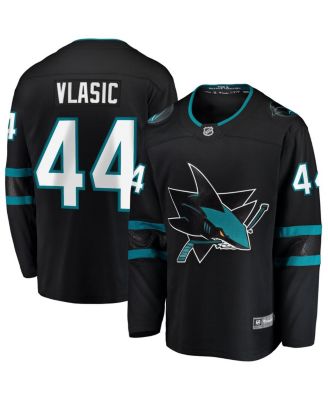 Fanatics - Men's Marc-Edouard Vlasic Black San Jose Sharks Premier Breakaway Player Jersey