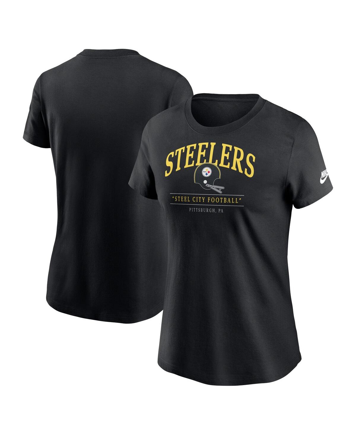 Nike Women's Black Pittsburgh Steelers Hometown Local Pack T-shirt In Black