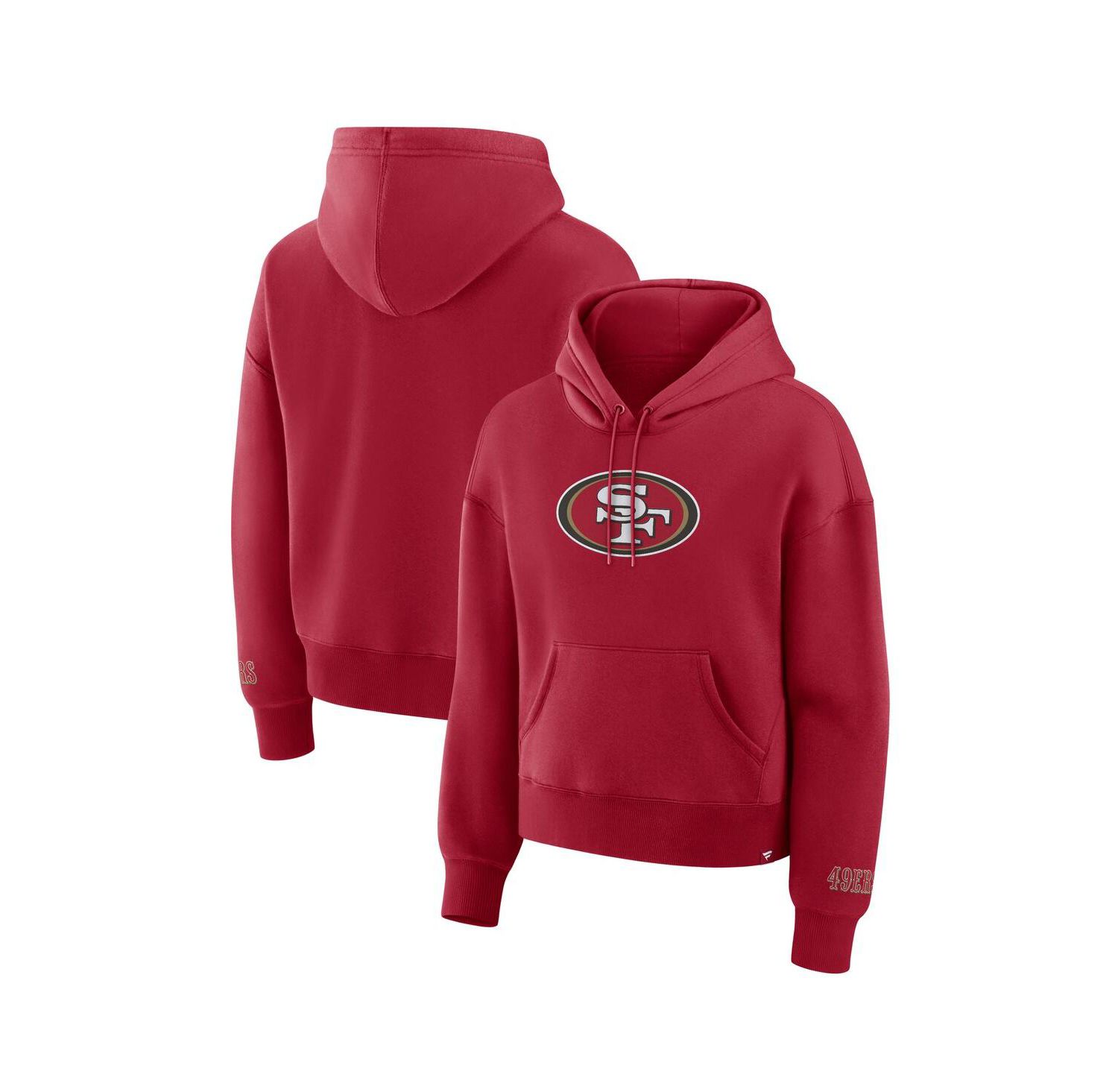 Women's Scarlet San Francisco 49ers Legacy Fleece Pullover Hoodie