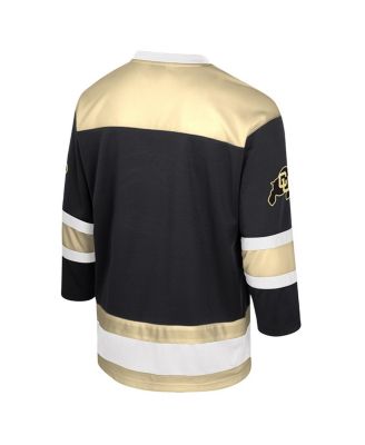 Men's Black Colorado Buffaloes Athletic Machine Fashion Hockey Jersey