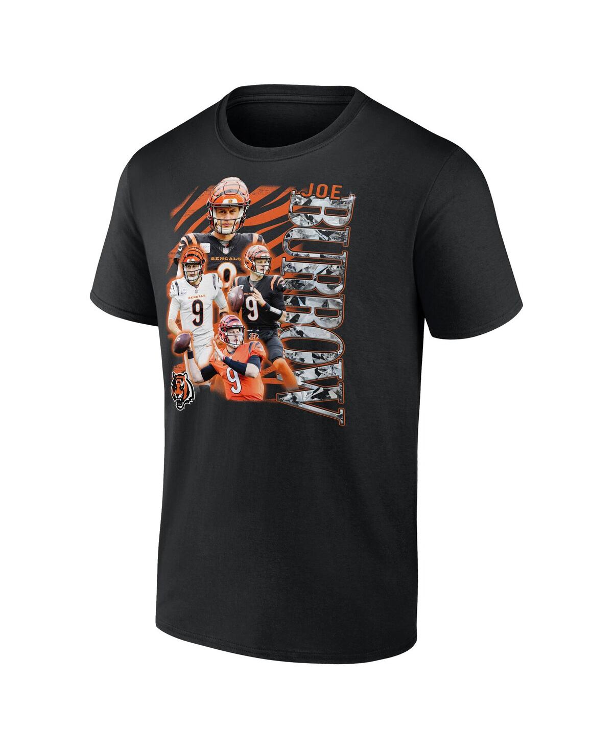 Fanatics Men's Joe Burrow Black Cincinnati Bengals Notorious Player Graphic T-shirt In Black
