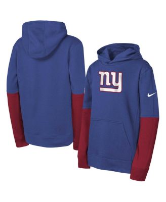 Nike - Big Boys and Girls Royal New York Giants Club Pullover Hoodie