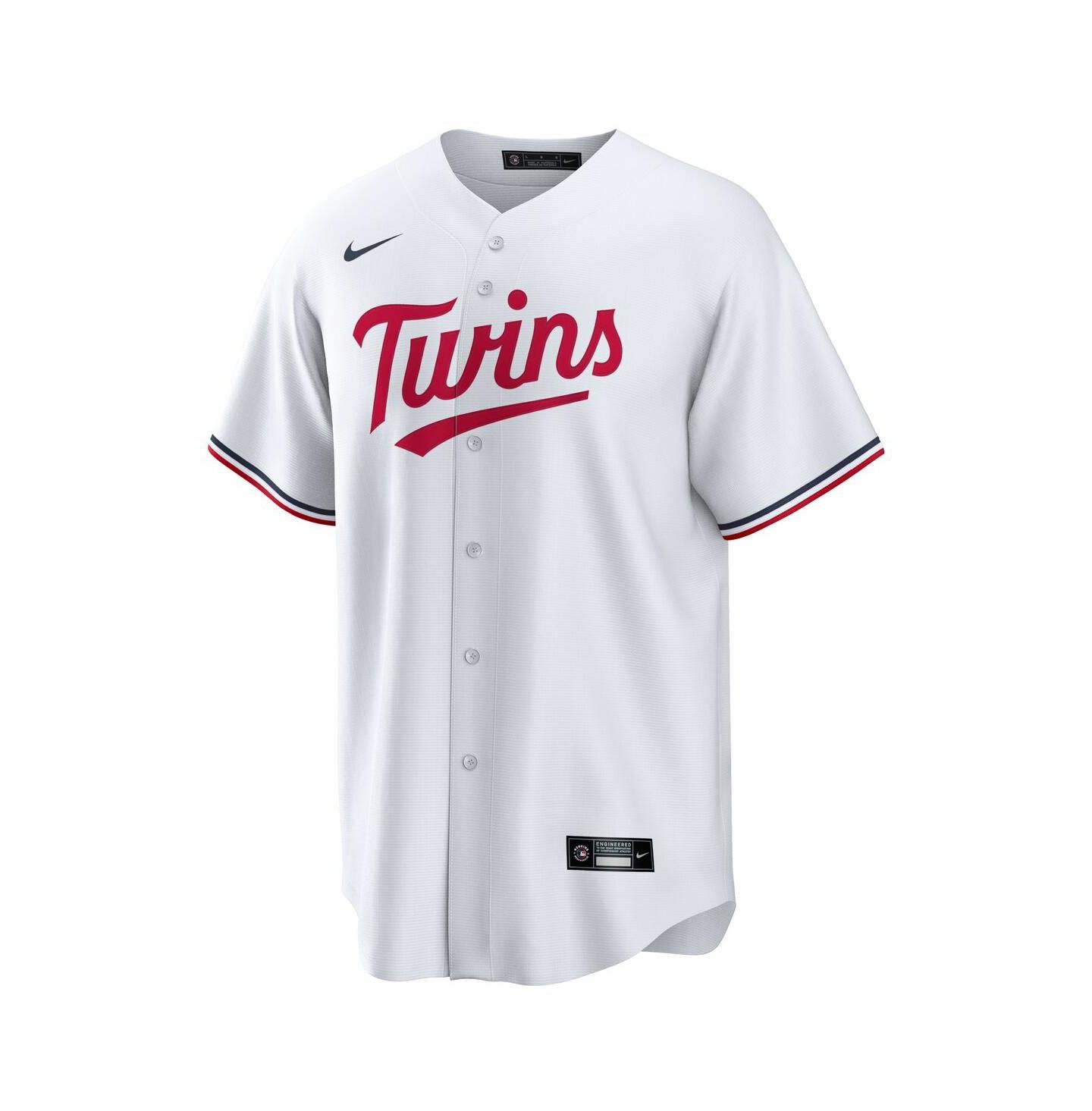 Мужской топ Nike Ryan Jeffers White Minnesota Twins Home Replica Player Jersey — фото 2