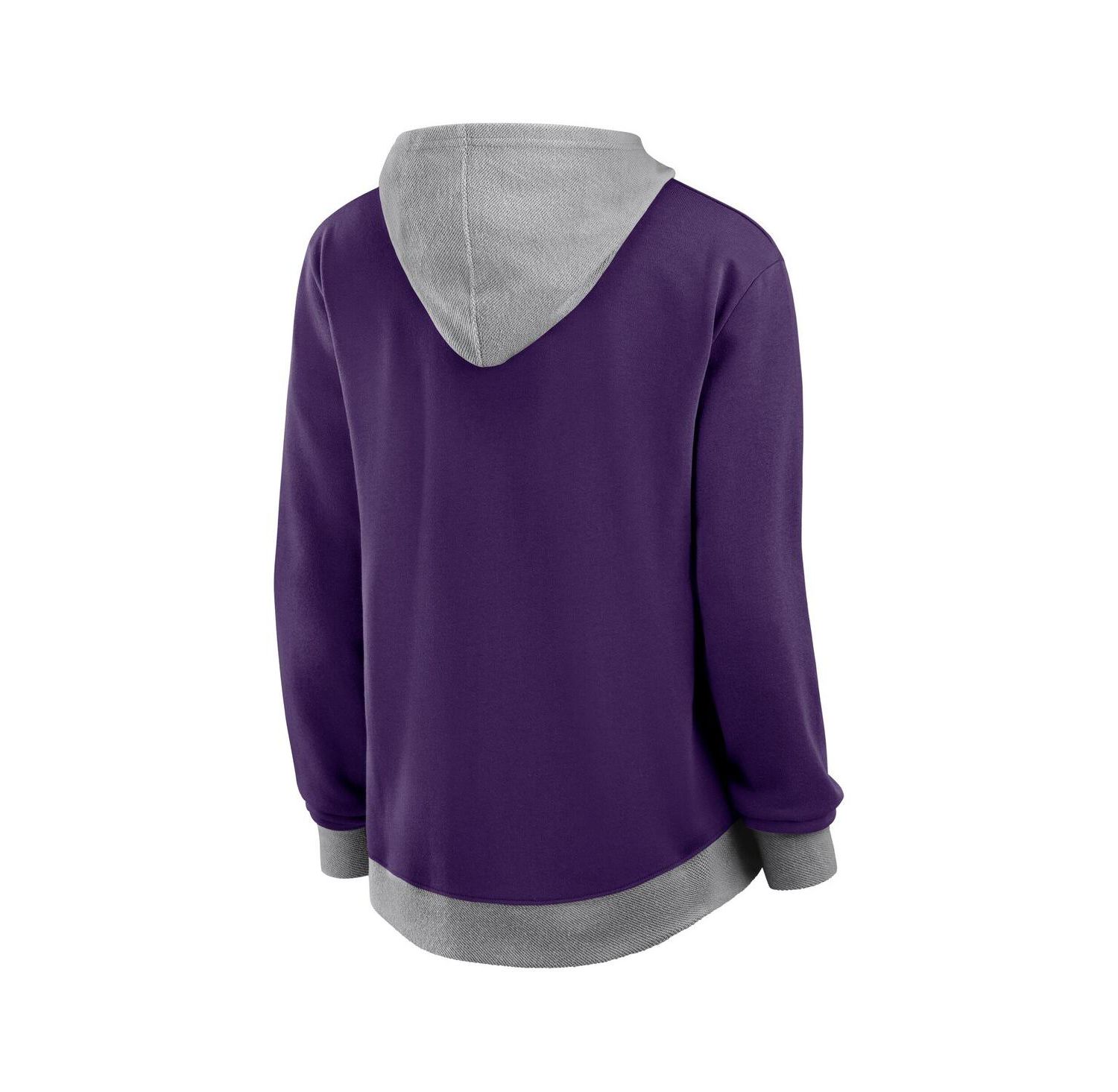 Women's Purple Baltimore Ravens Hit It French Terry Full-Zip Hoodie