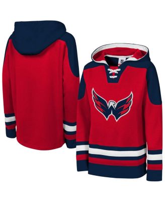 Outerstuff - Big Boys and Girls Red Washington Capitals Must Have Home V-Neck Pullover Hoodie