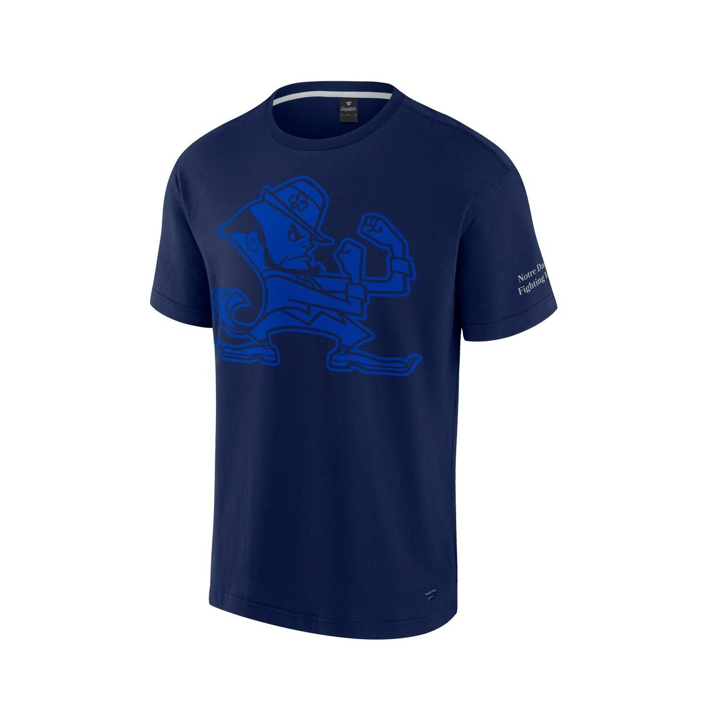 Мужская футболка Fanatics Navy Notre Dame Fighting Irish Iconic — фото 2