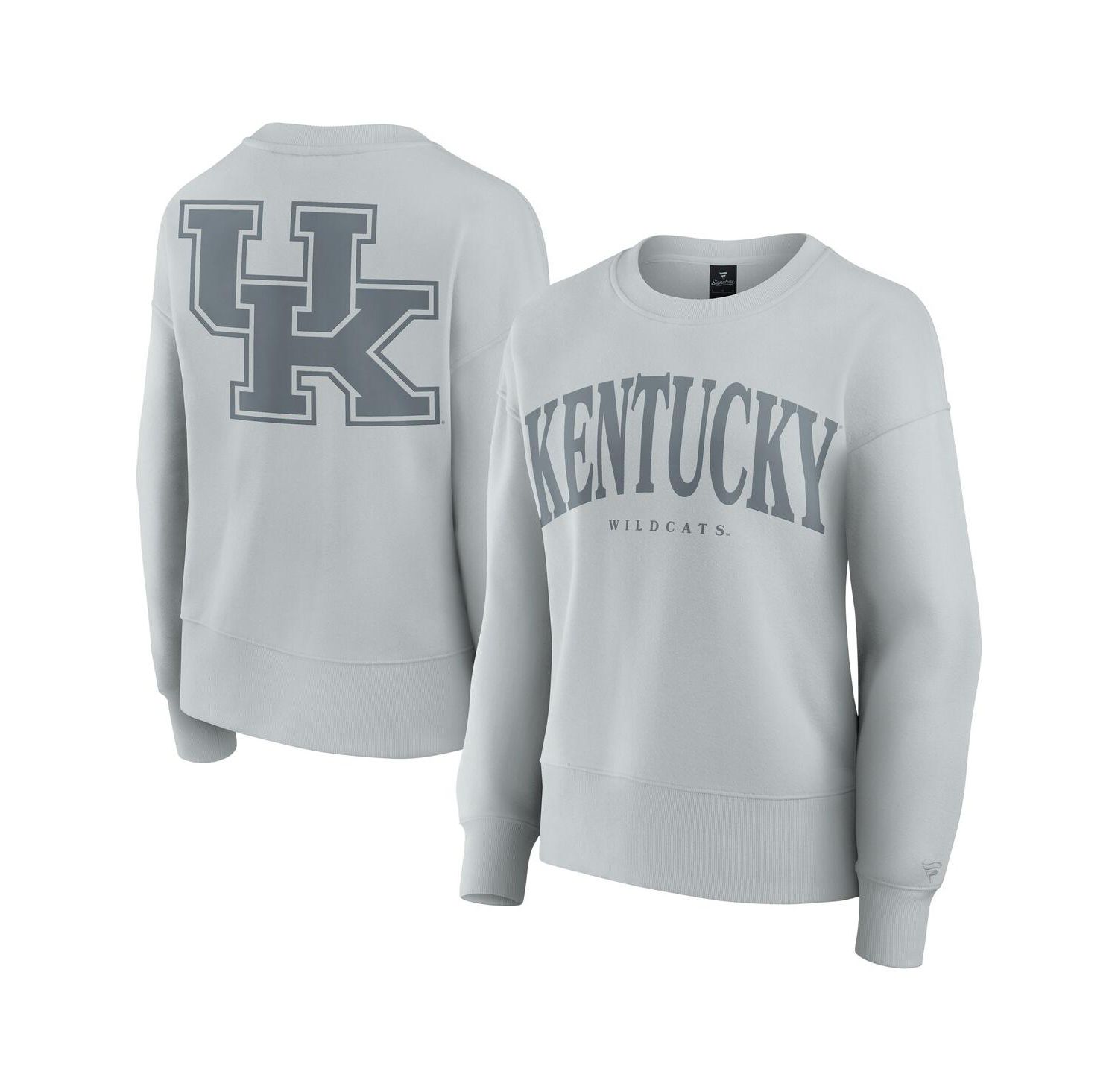 Women's Gray Kentucky Wildcats Supersoft Flow Fleece Pullover Sweatshirt