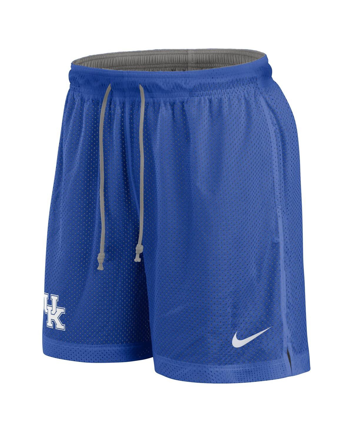 Nike Men's Royal/heather Gray Kentucky Wildcats Player Reversible Shorts In Royal,heather Gray