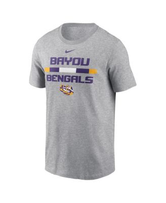 Men's Heather Gray LSU Tigers DNA Lockup T-Shirt