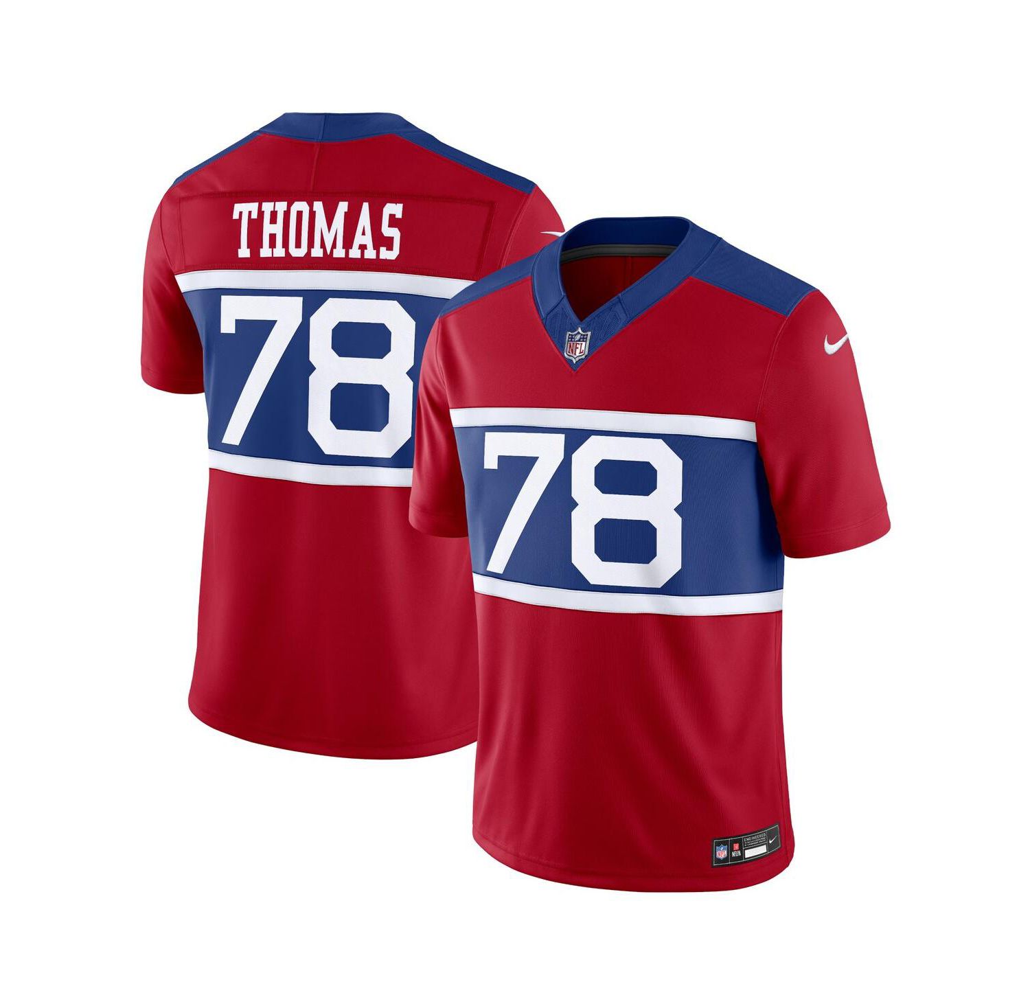 Men's Andrew Thomas Century Red New York Giants Alternate Vapor F.U.S.E. Limited Jersey