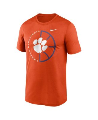 Men's Orange Clemson Tigers Legend Basketball Icon Performance T-Shirt