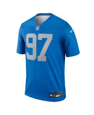 Men's Aidan Hutchinson Blue Detroit Lions Alternate Legend Player Performance Top