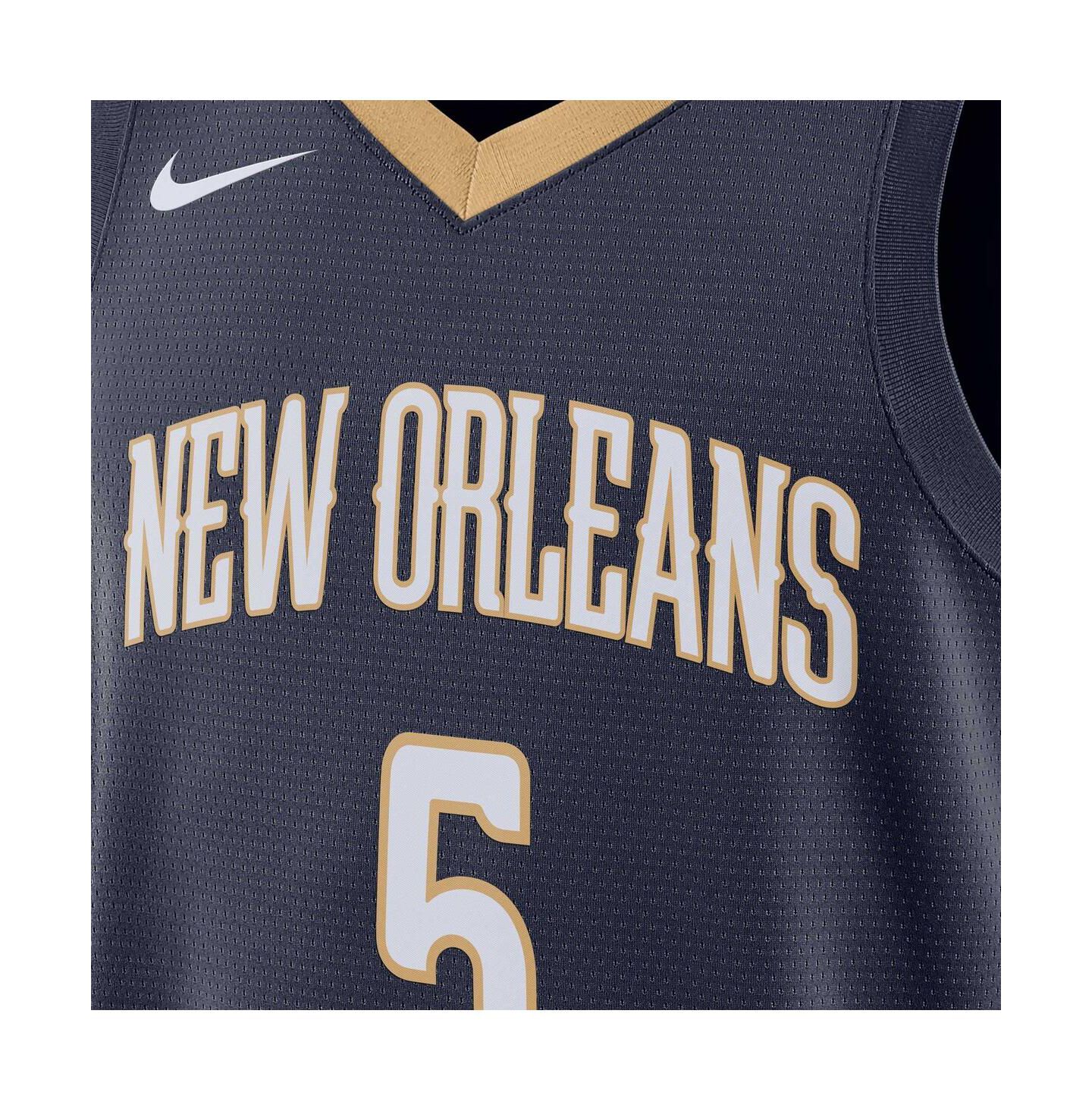 Топ Nike Dejounte Murray Navy New Orleans Pelicans 2024 Offseason Addition Swingman Jersey — фото 4