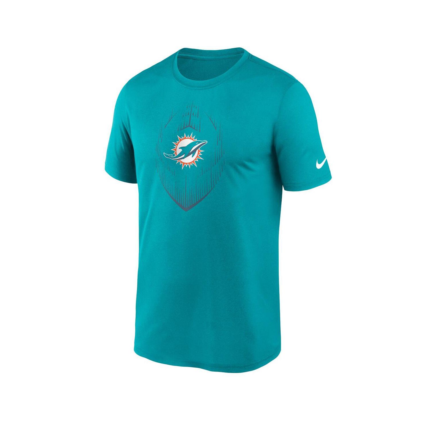 Men's Aqua Miami Dolphins Primetime Legend Icon Performance T-Shirt