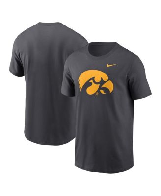 Nike - Men's Anthracite Iowa Hawkeyes Primetime Evergreen Logo T-Shirt