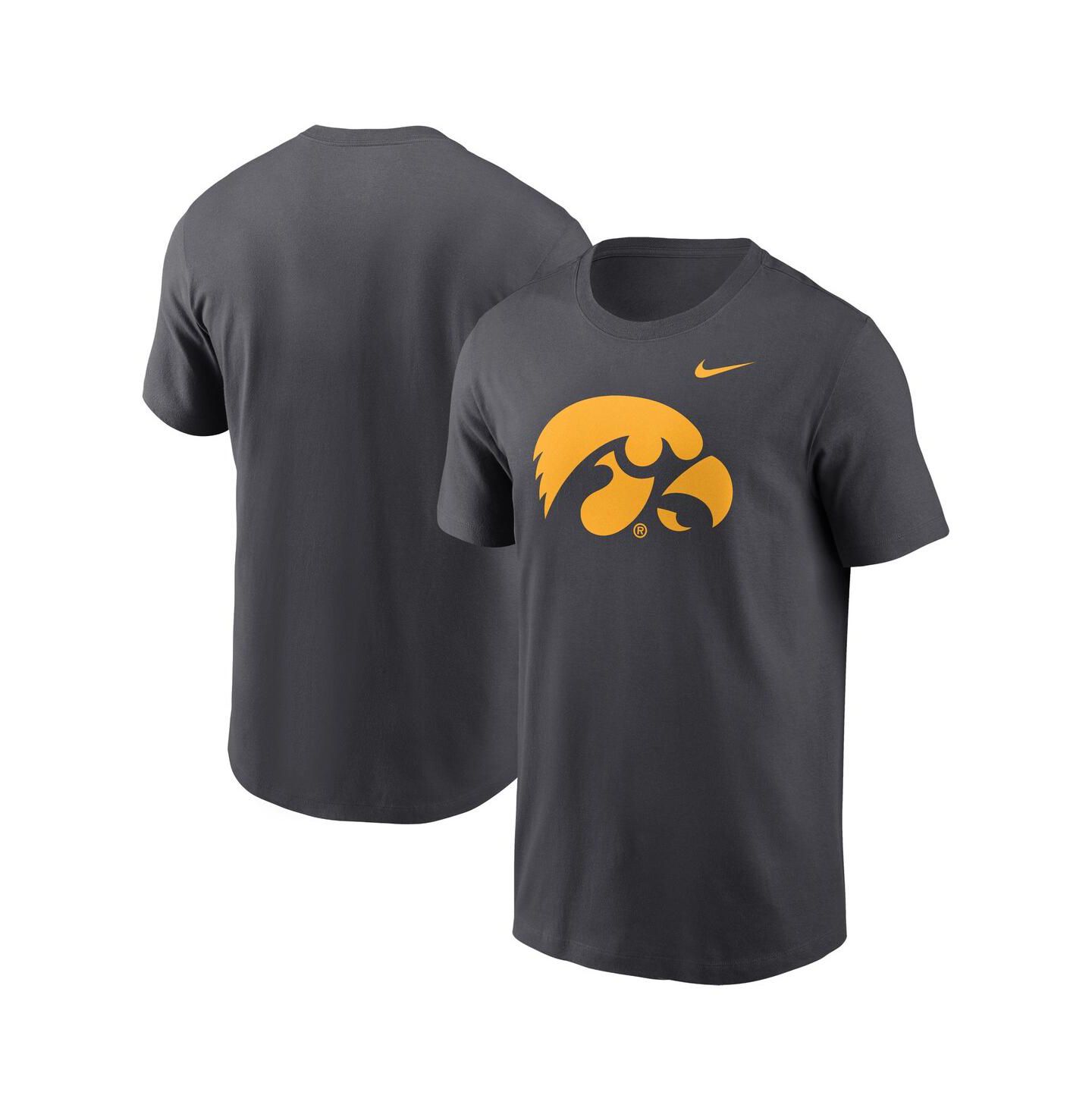 Мужская футболка Nike Anthracite Iowa Hawkeyes Primetime Evergreen Logo — фото 1